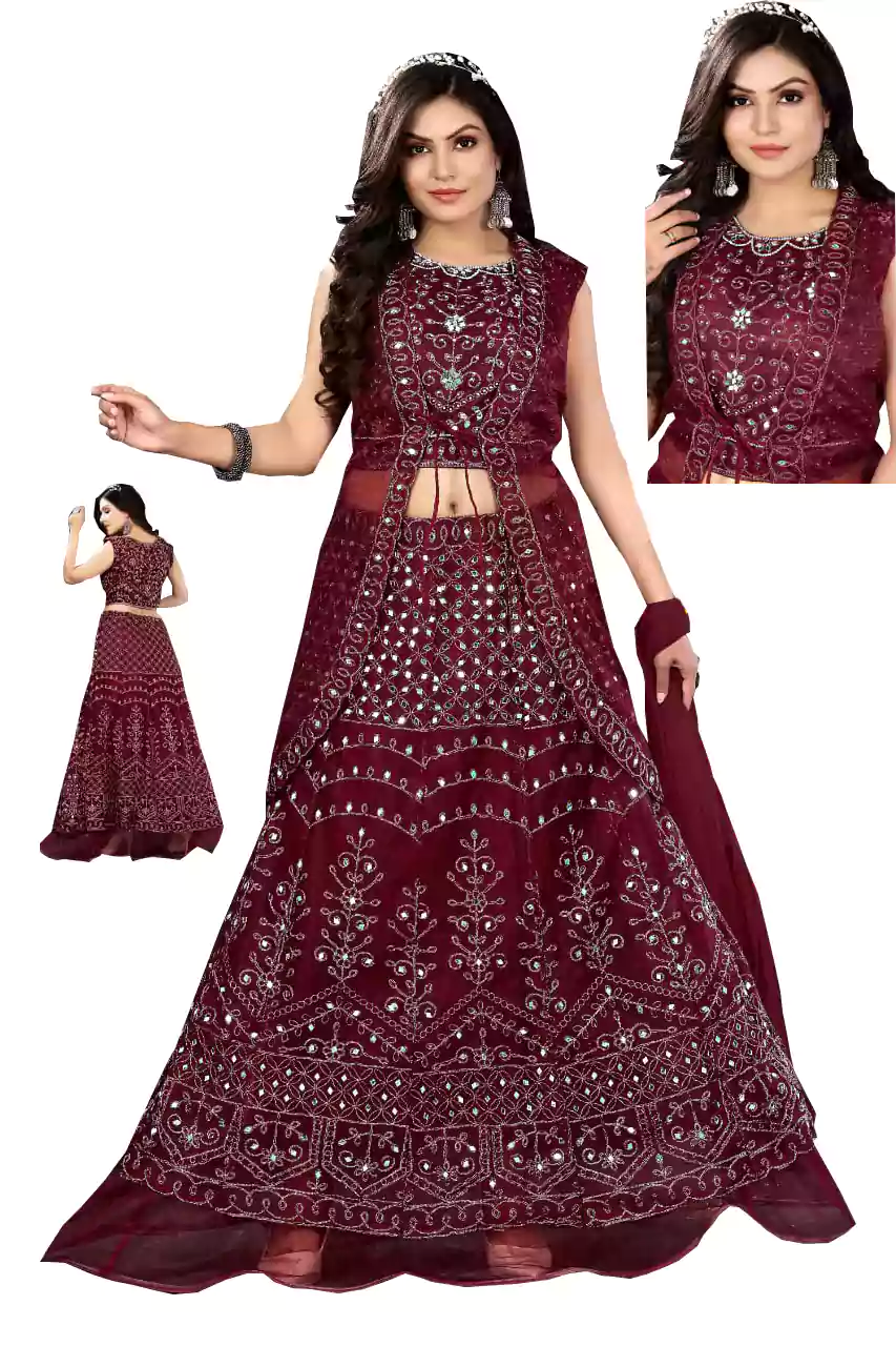 lehenga choli suit latest design for wedding party