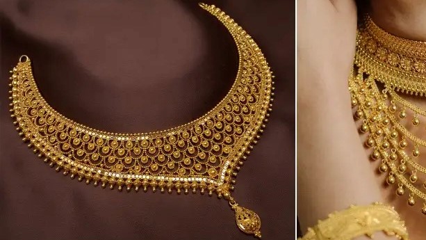 Bridal Traditional Gold Plated Royal Necklace Set – With Heavy Design