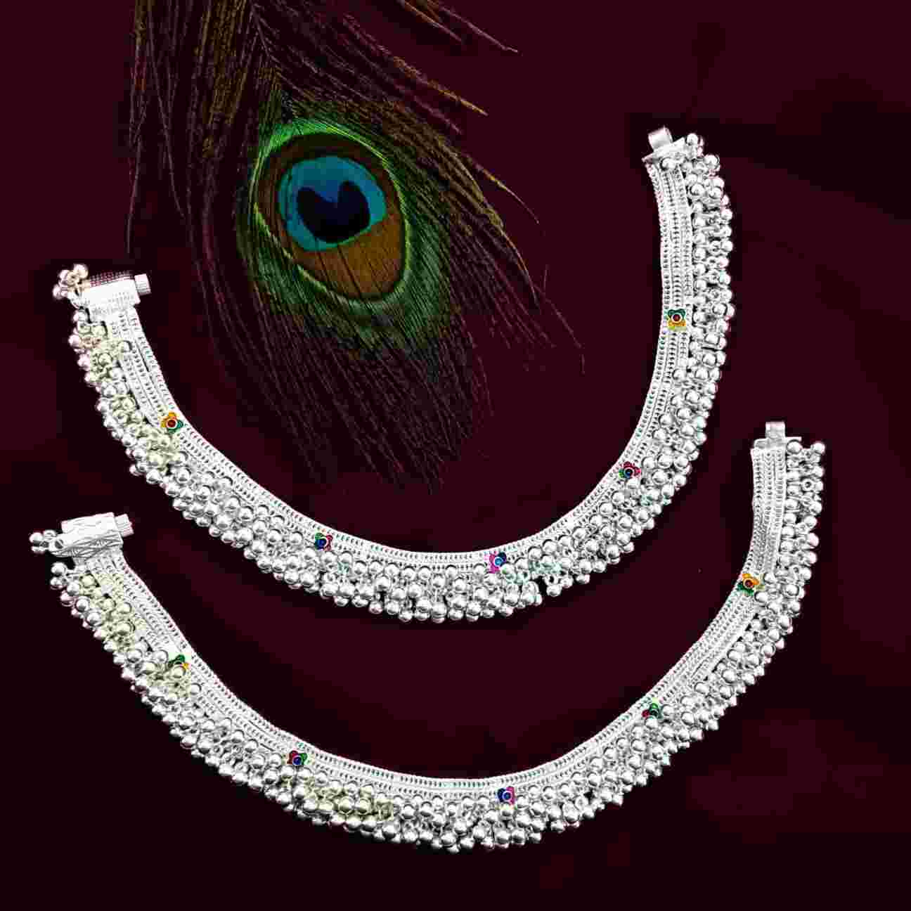 Designer Metal Payal for Women | Traditional Ghungroo Anklet Jewellery